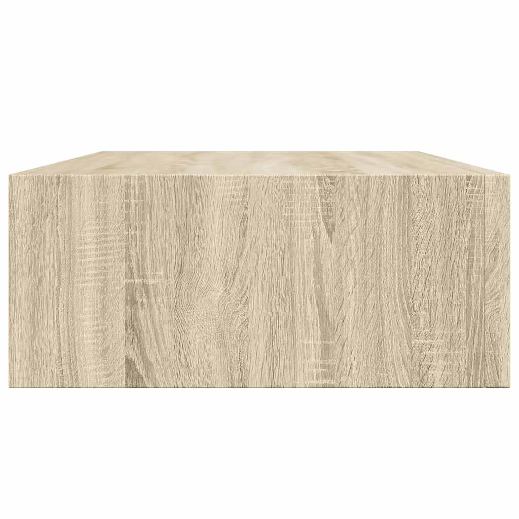 Scaffale con Cassetti da Parete Rovere 40x23,5x10 cm in MDF | homemem39