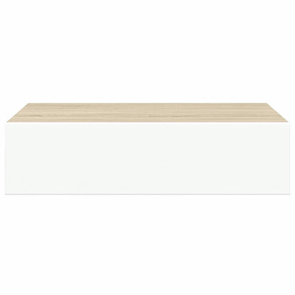Scaffali con Cassetti 2 pz Rovere e Bianco 40x23,5x10 cm in MDF | homemem39