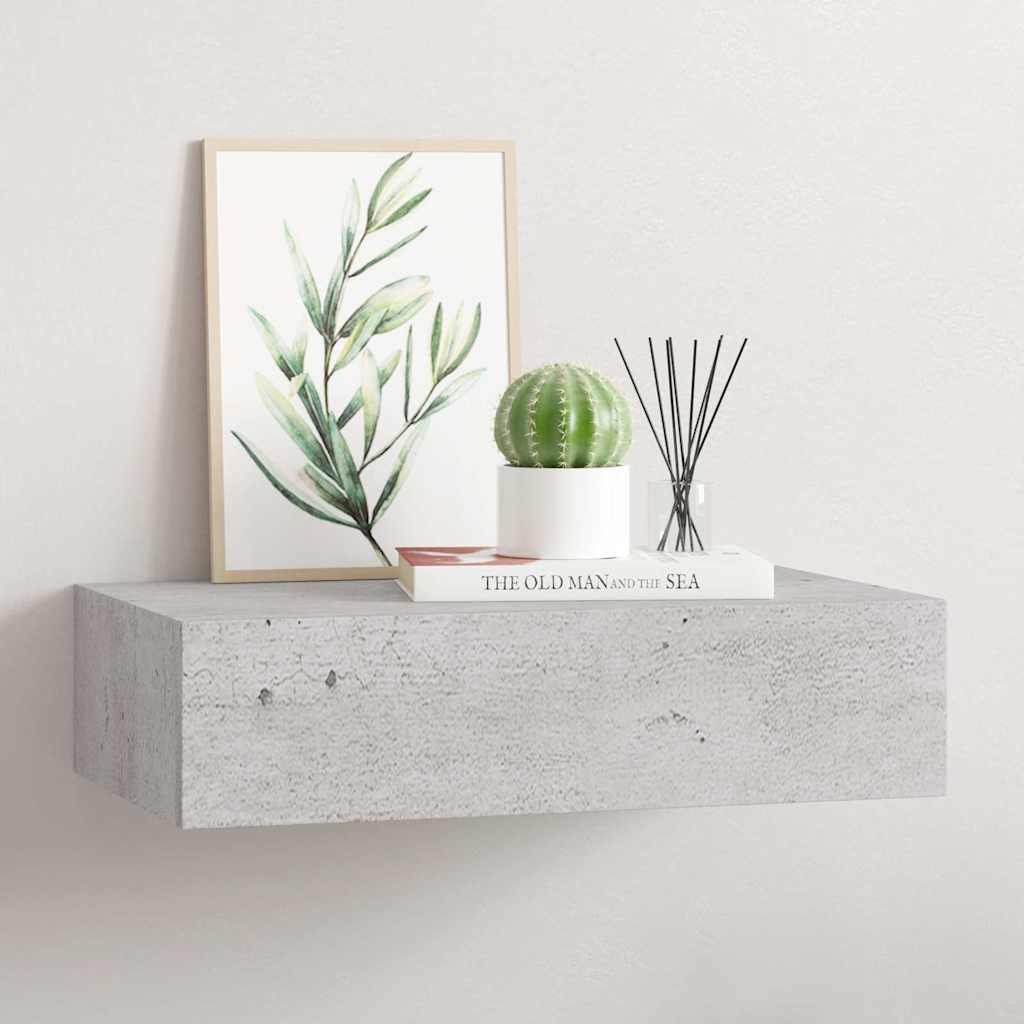 Scaffale con Cassetti da Parete in MDF