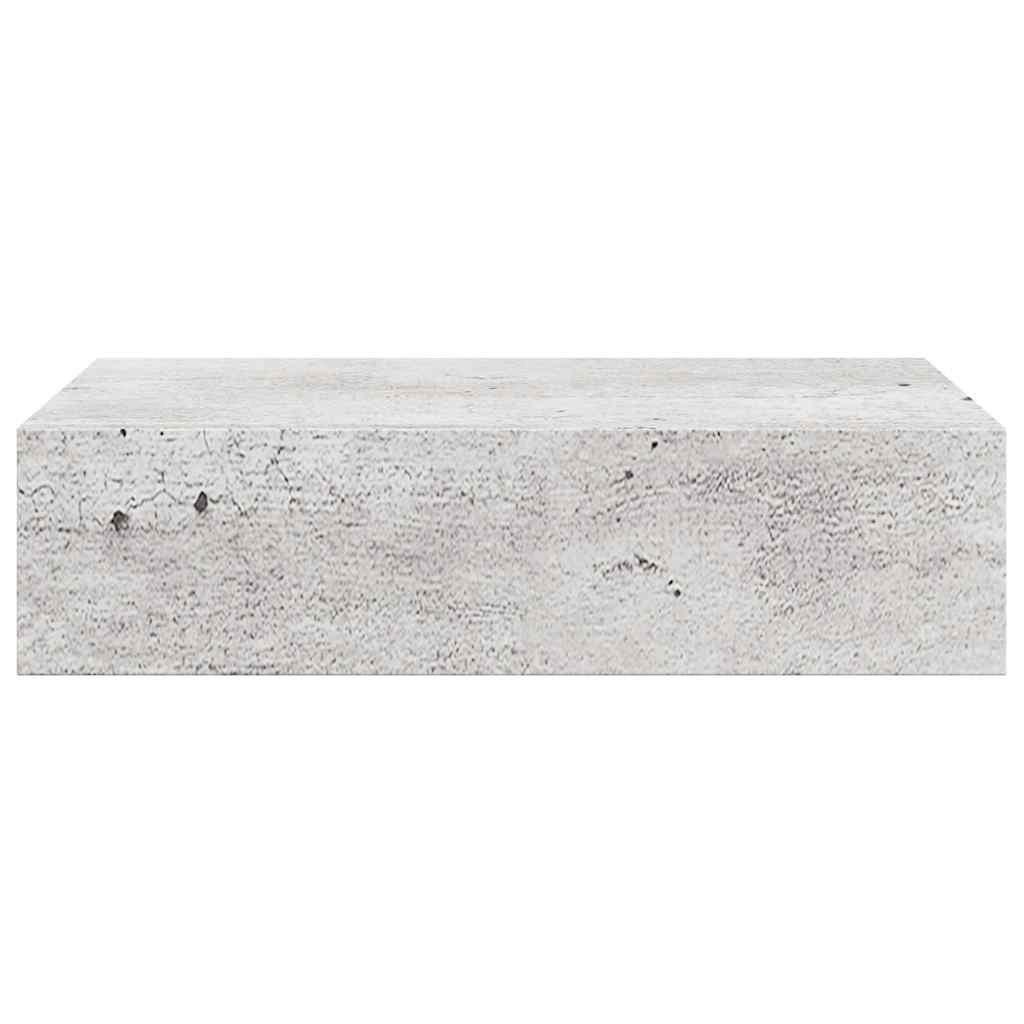 Scaffali con Cassetti 2 pz Grigio Cemento 40x23,5x10 cm in MDF | homemem39