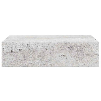 Scaffali con Cassetti 2 pz Grigio Cemento 40x23,5x10 cm in MDF | homemem39