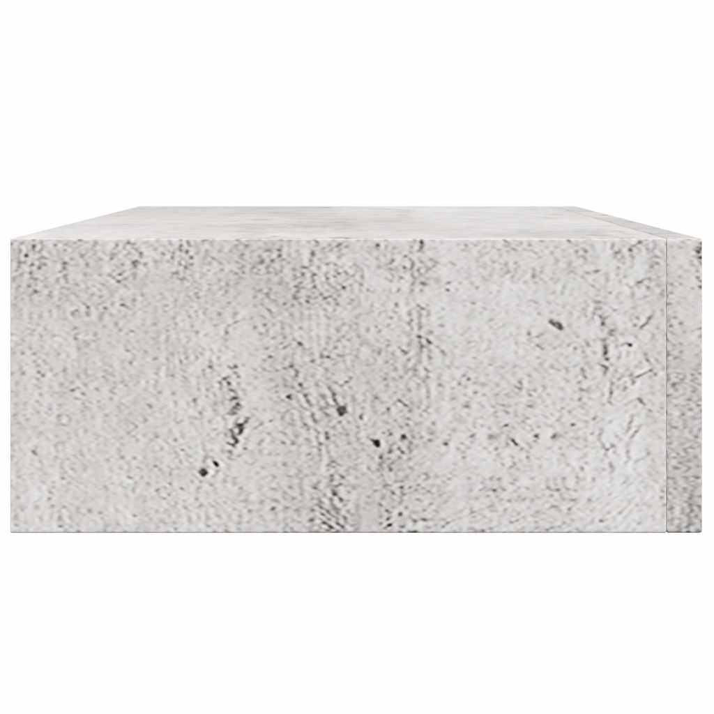 Scaffali con Cassetti 2 pz Grigio Cemento 40x23,5x10 cm in MDF | homemem39