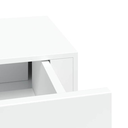 Scaffale con Cassetti da Parete Bianco 60x23,5x10 cm in MDF | homemem39
