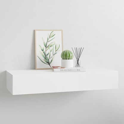 Scaffale con Cassetti da Parete Bianco 60x23,5x10 cm in MDF | homemem39