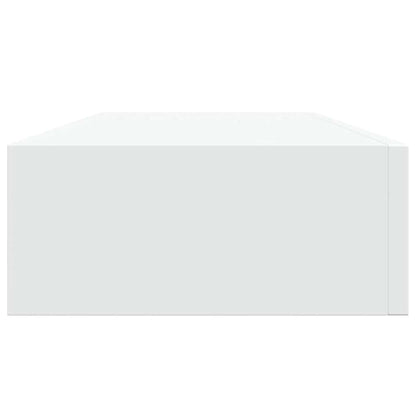 Scaffali con Cassetti da Parete 2 pz Bianchi 60x23,5x10 cm MDF | homemem39