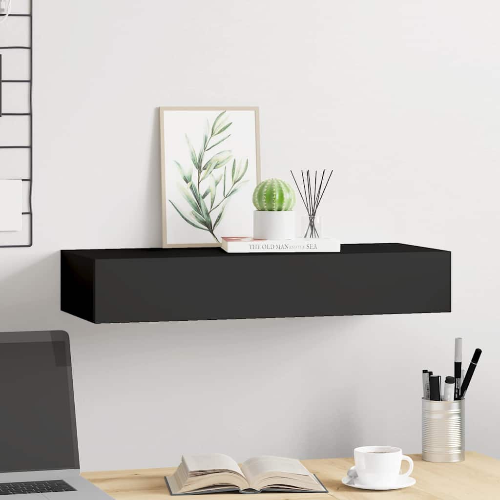 Scaffale con Cassetti da Parete in MDF