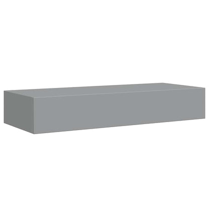 Scaffali con Cassetti da Parete 2 pz Grigi 60x23,5x10 cm MDF | homemem39