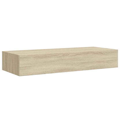 Scaffale con Cassetti da Parete Rovere 60x23,5x10 cm in MDF | homemem39