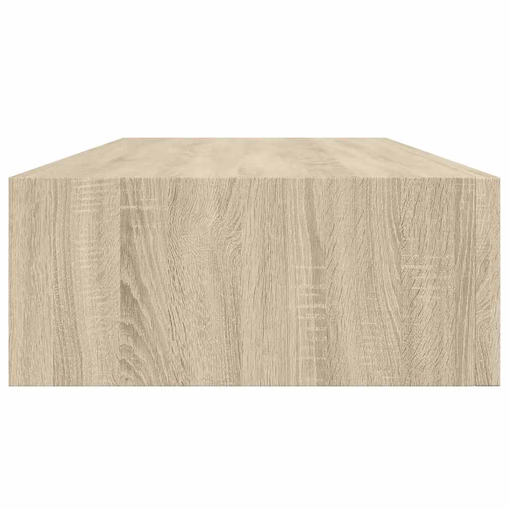Scaffale con Cassetti da Parete Rovere 60x23,5x10 cm in MDF | homemem39