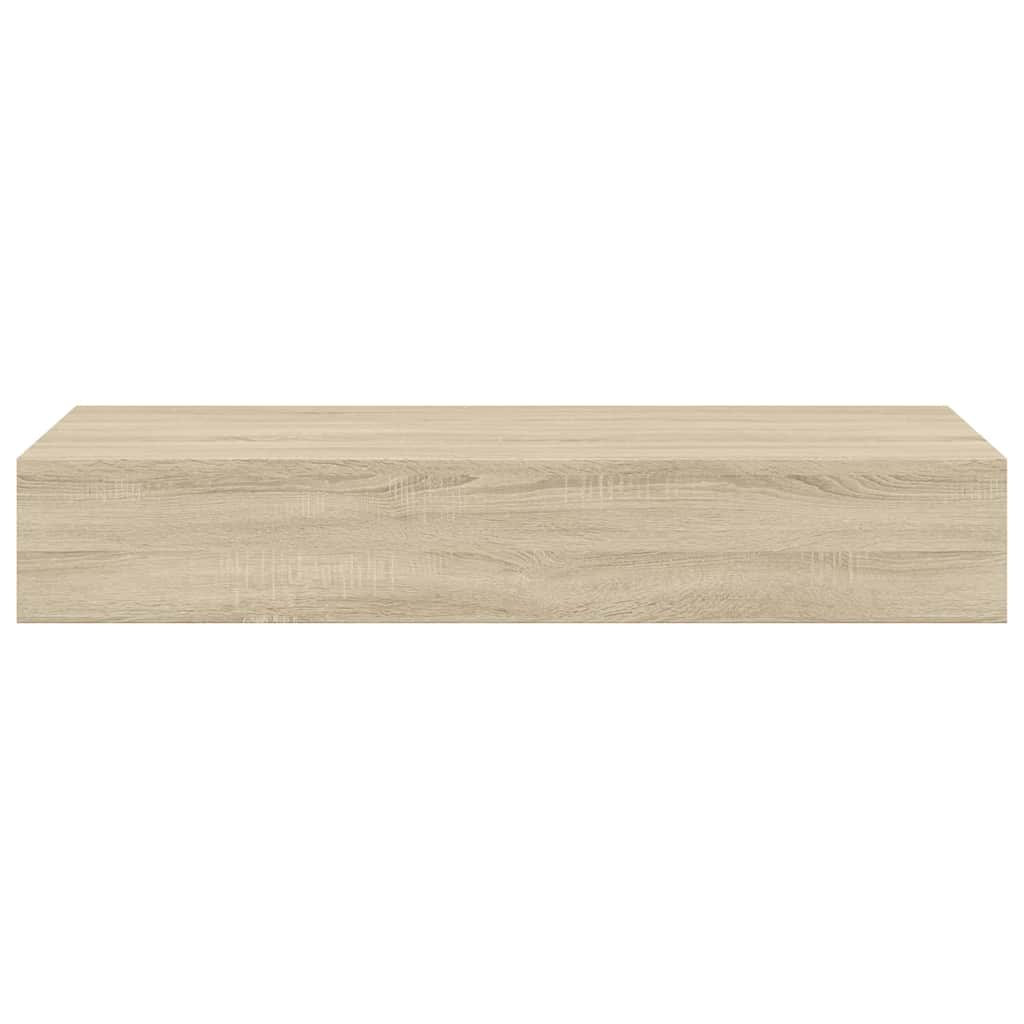 Scaffali con Cassetti da Parete 2 pz Rovere MDF