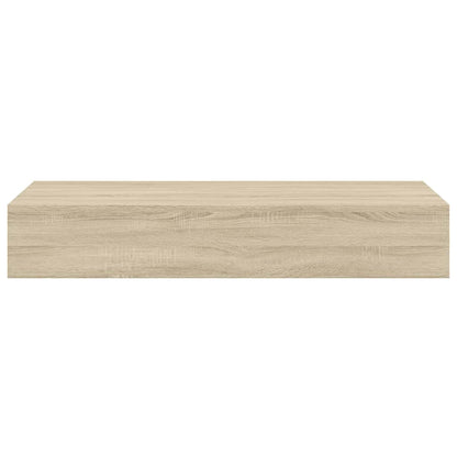 Scaffali con Cassetti da Parete 2 pz Rovere MDF