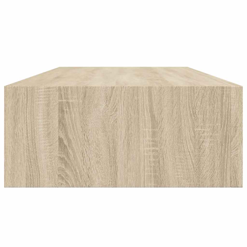 Scaffali con Cassetti da Parete 2 pz Rovere MDF