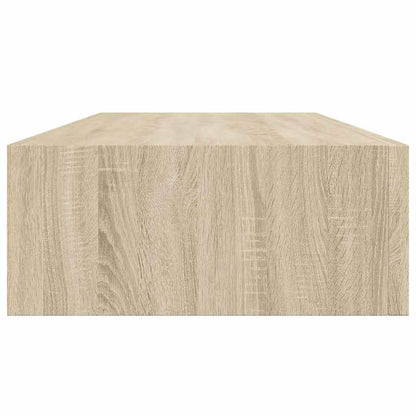 Scaffali con Cassetti da Parete 2 pz Rovere MDF