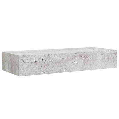 Scaffali con Cassetti 2 pz Grigio Cemento 60x23,5x10 cm in MDF | homemem39