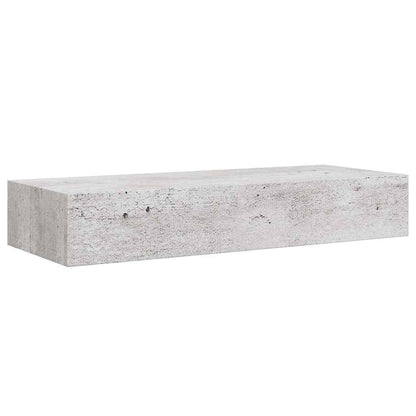 Scaffali con Cassetti 2 pz Grigio Cemento 60x23,5x10 cm in MDF