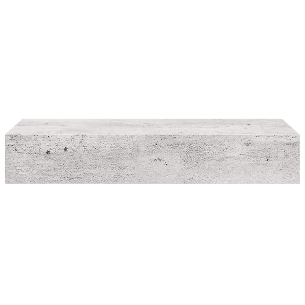Scaffali con Cassetti 2 pz Grigio Cemento 60x23,5x10 cm in MDF | homemem39