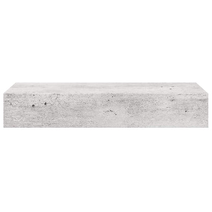 Scaffali con Cassetti 2 pz Grigio Cemento 60x23,5x10 cm in MDF