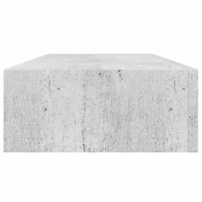 Scaffali con Cassetti 2 pz Grigio Cemento 60x23,5x10 cm in MDF | homemem39
