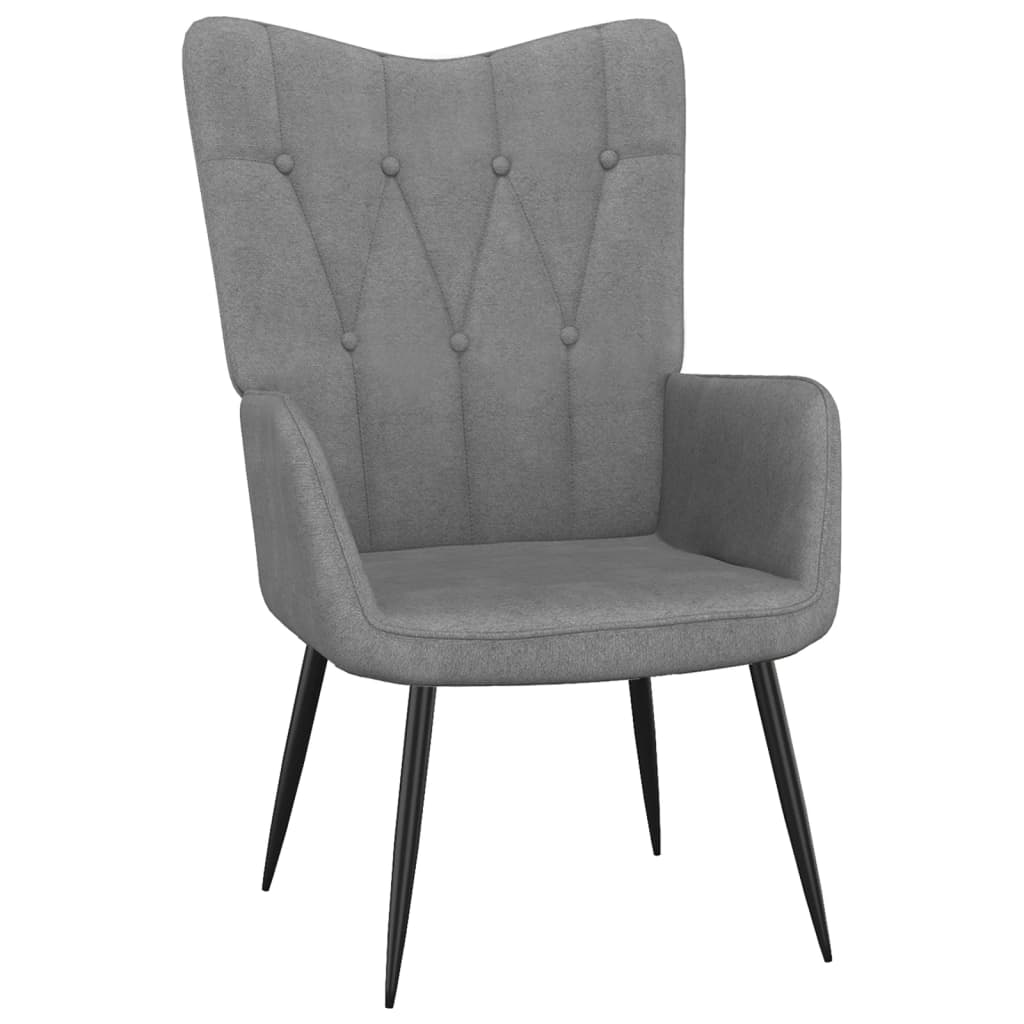 Dark Gray Relax Armchair in Fabric