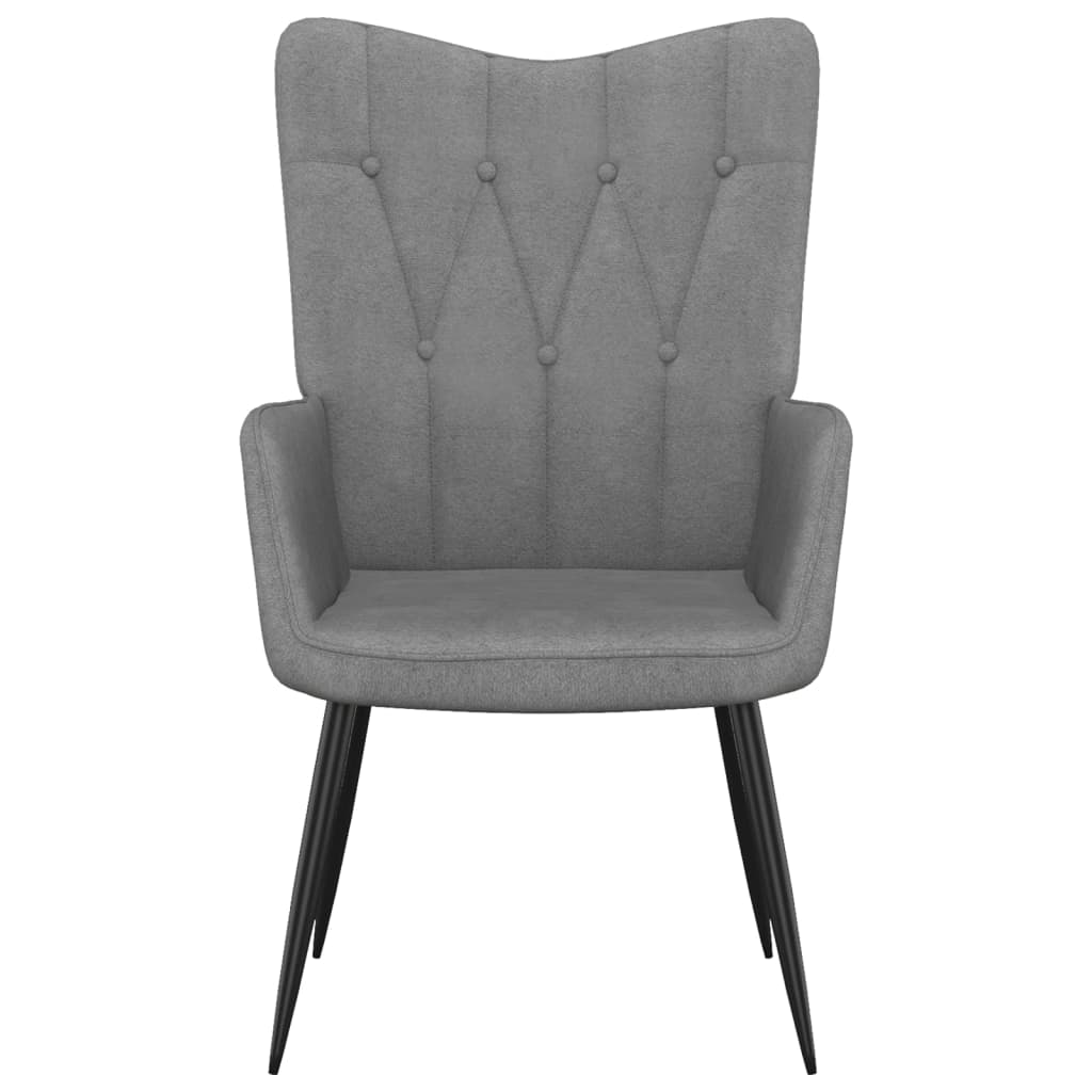 Dark Gray Relax Armchair in Fabric