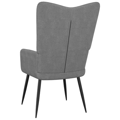 Dark Gray Relax Armchair in Fabric