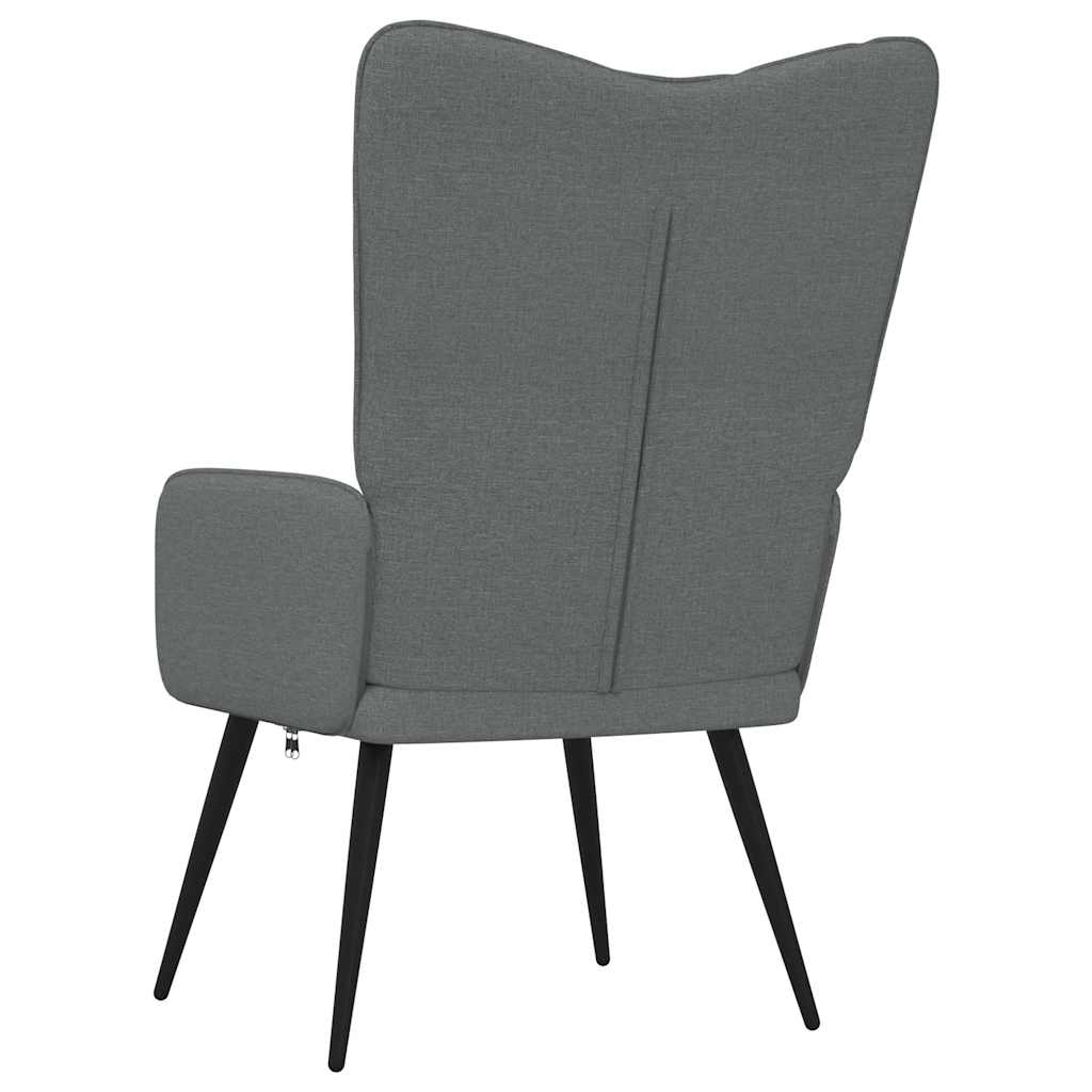 Poltrona Relax Grigio Scuro in Tessuto - homemem39