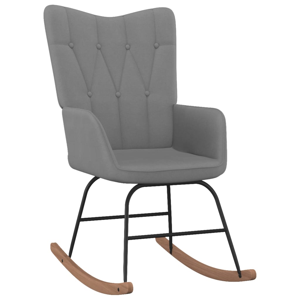 Dark Gray Rocking Chair in Fabric