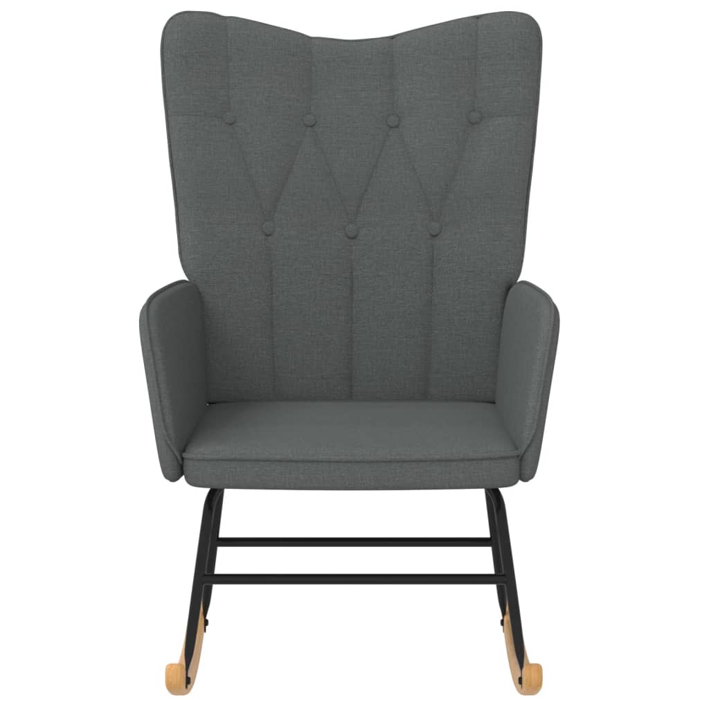 Dark Gray Rocking Chair in Fabric