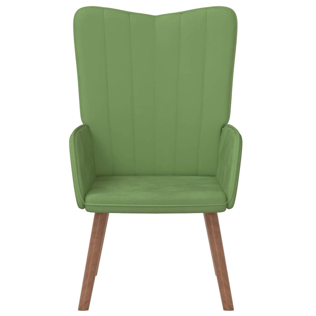 Poltrona Relax Verde Chiaro in Velluto | homemem39