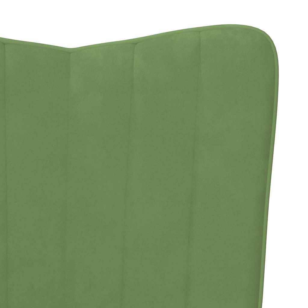 Poltrona Relax Verde Chiaro in Velluto | homemem39