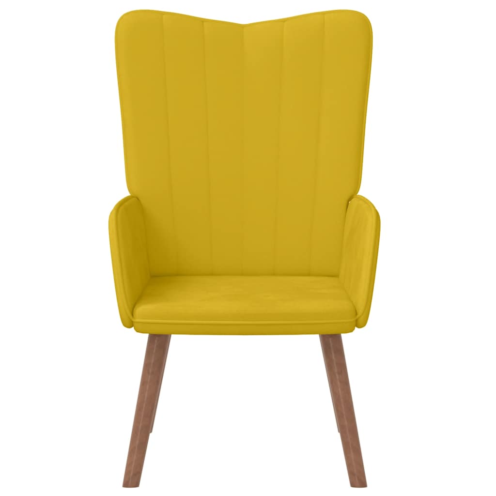 Poltrona Relax Giallo Senape in Velluto | homemem39