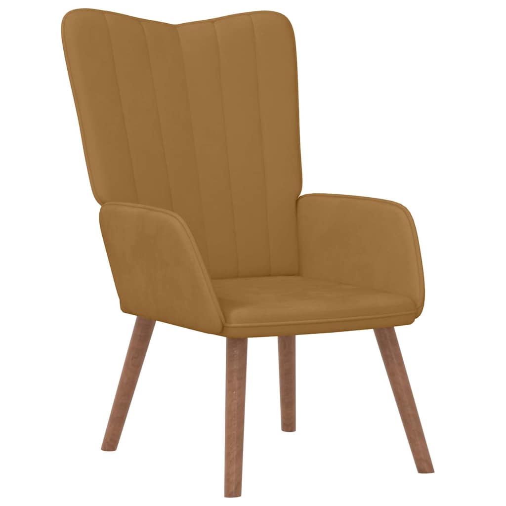 Poltrona Relax Marrone in Velluto