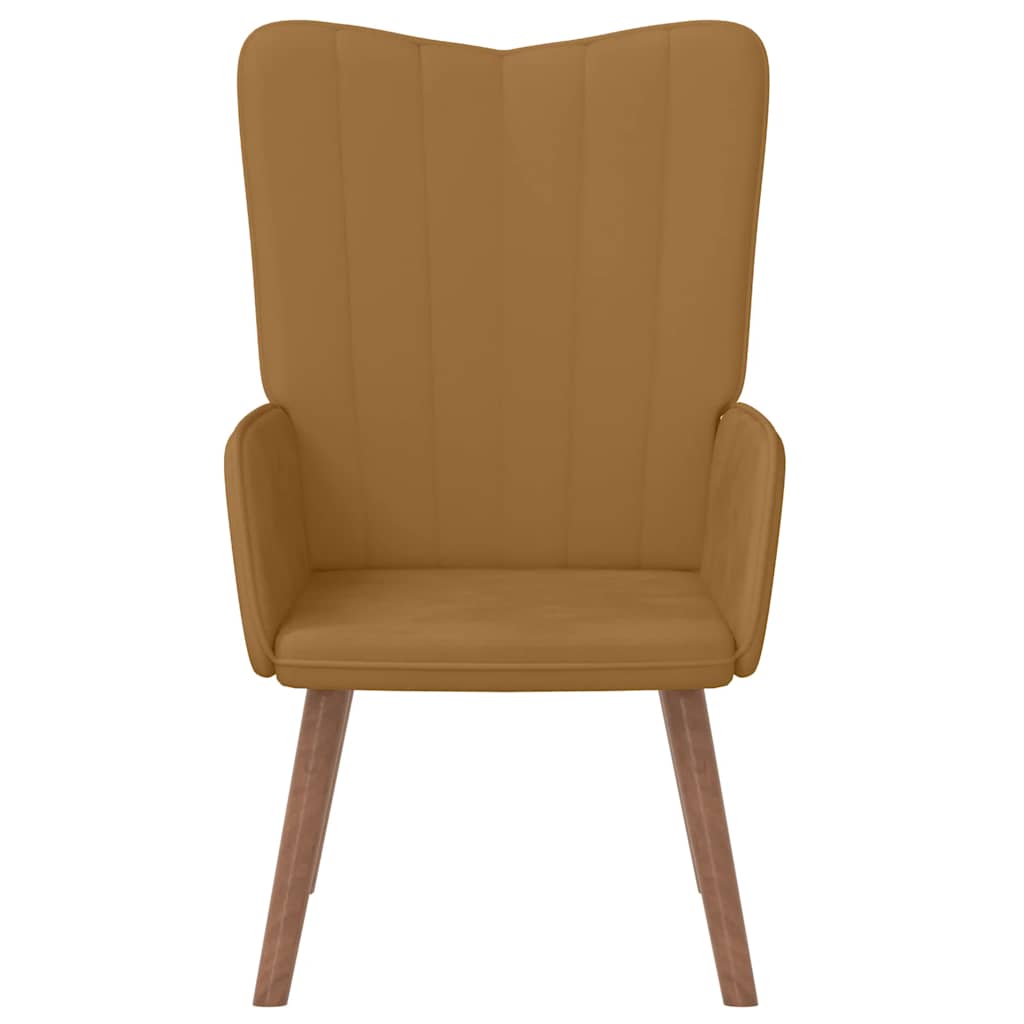 Poltrona Relax Marrone in Velluto