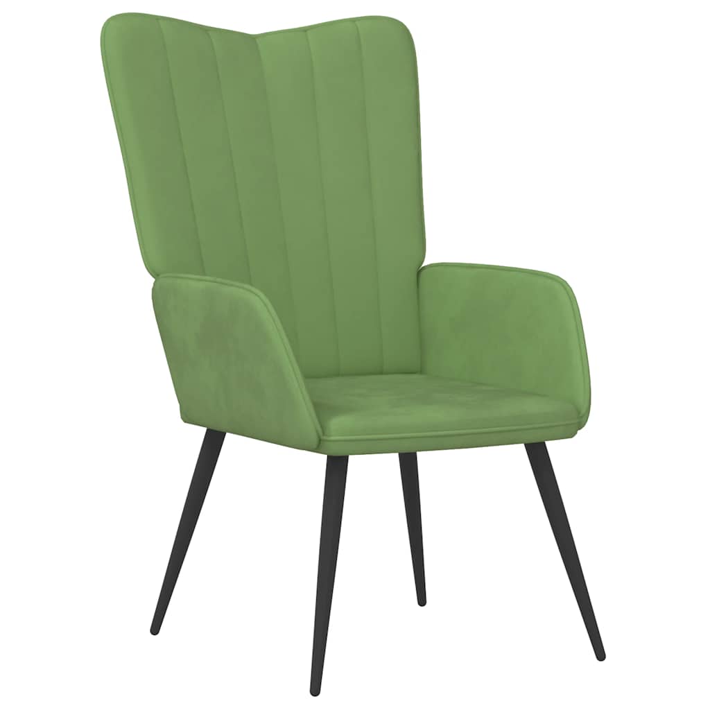 Sedia Relax Verde Chiaro in Velluto | homemem39
