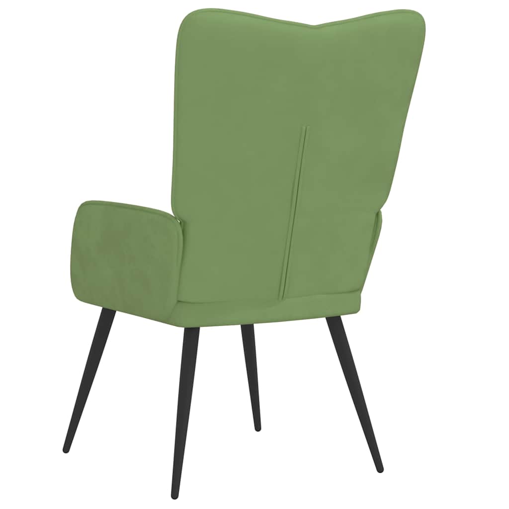 Sedia Relax Verde Chiaro in Velluto | homemem39
