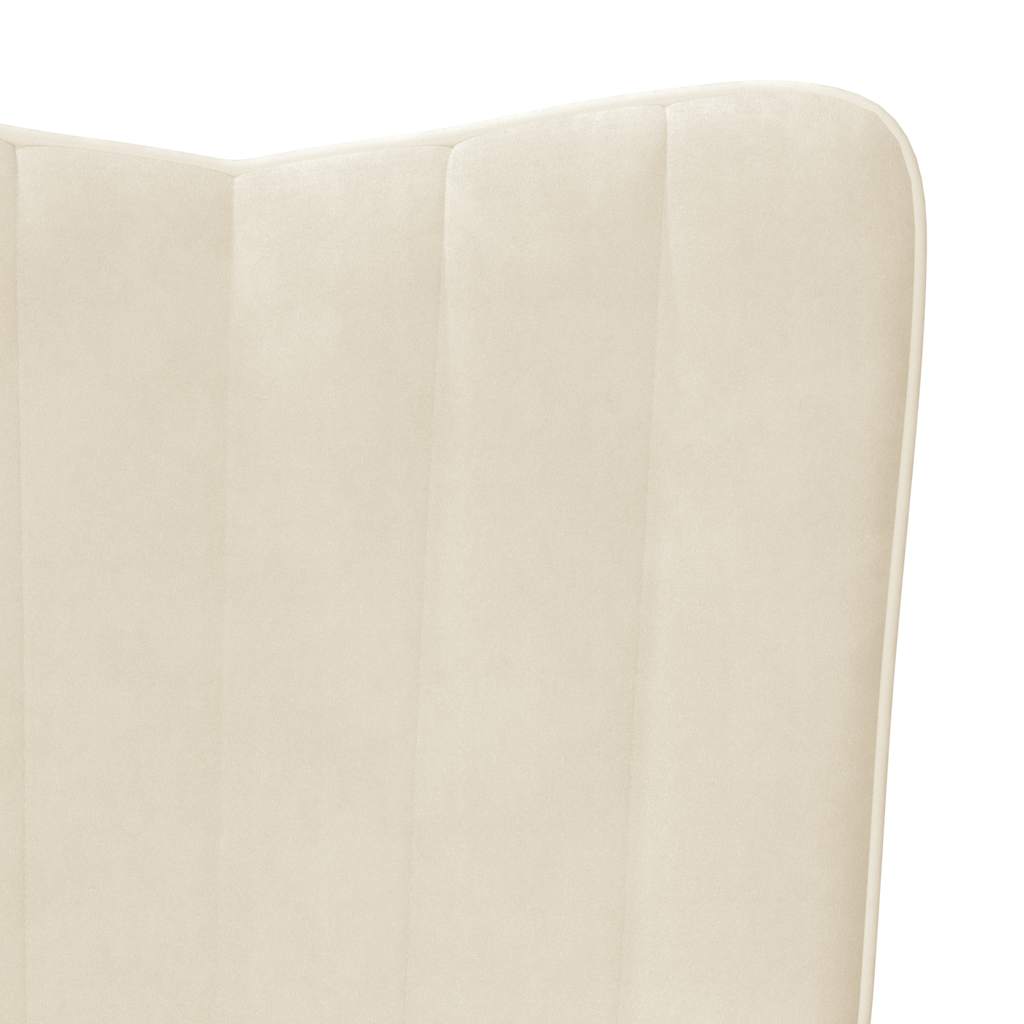 Sedia Relax Bianco Crema in Velluto | homemem39