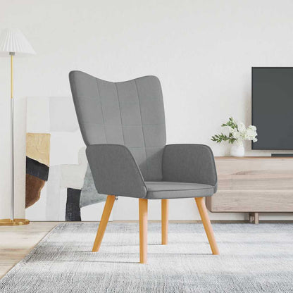 Poltrona Relax Grigio Chiaro in Tessuto | homemem39