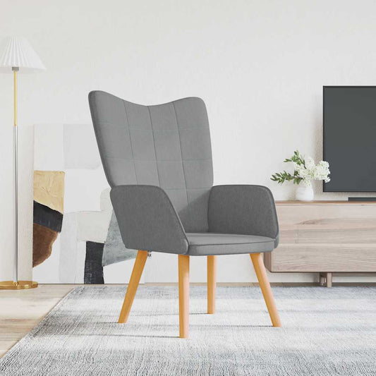 Poltrona Relax Grigio Chiaro in Tessuto | homemem39