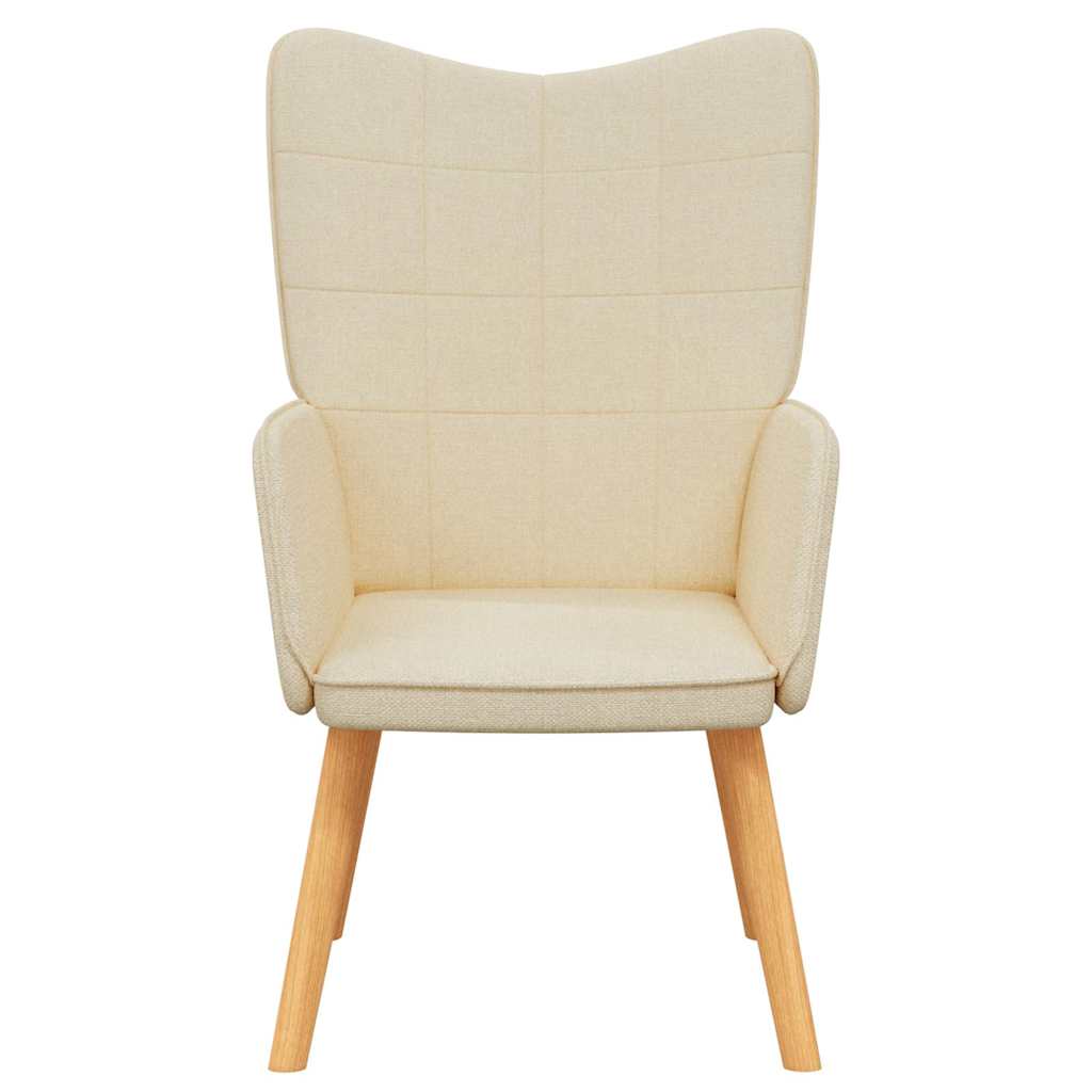 Sedia Relax Crema in Tessuto - homemem39