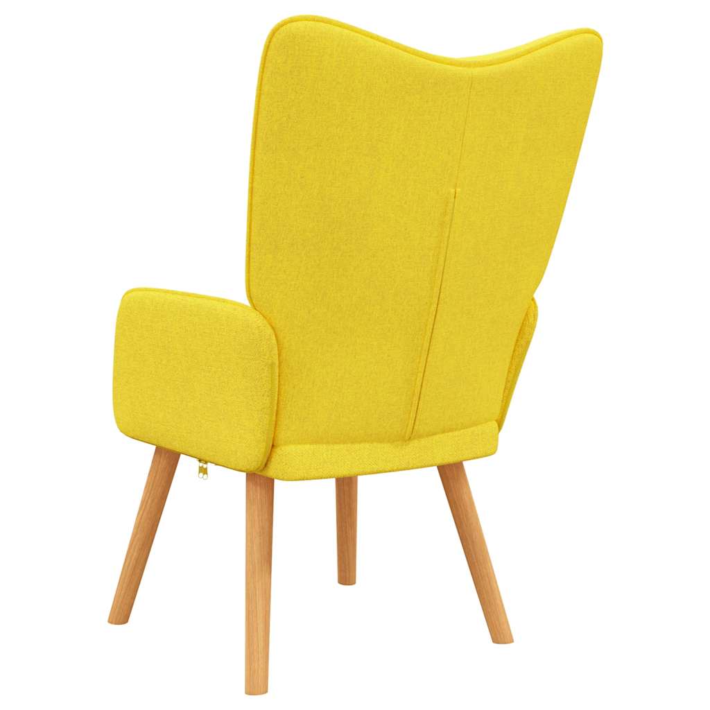 Sedia Relax Giallo Senape in Tessuto | homemem39