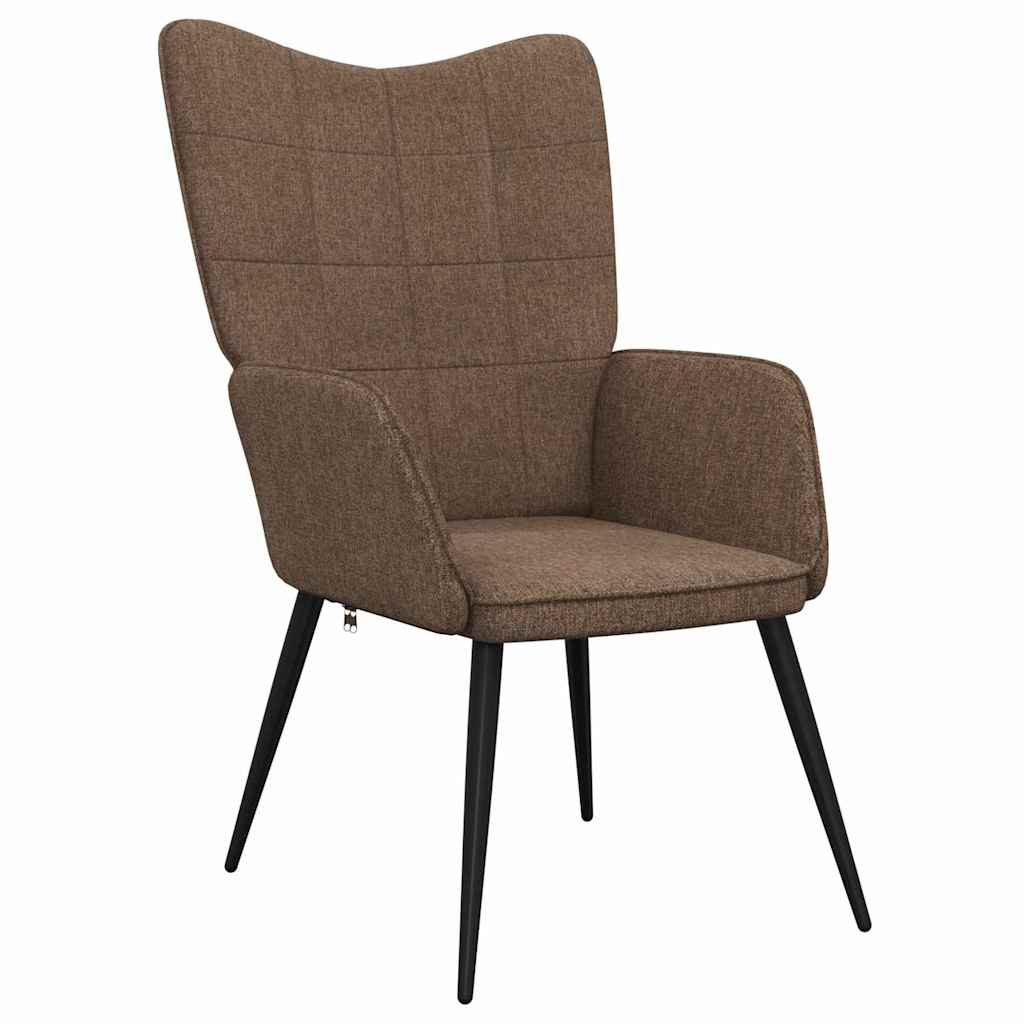 Sedia Relax Marrone in Tessuto | homemem39