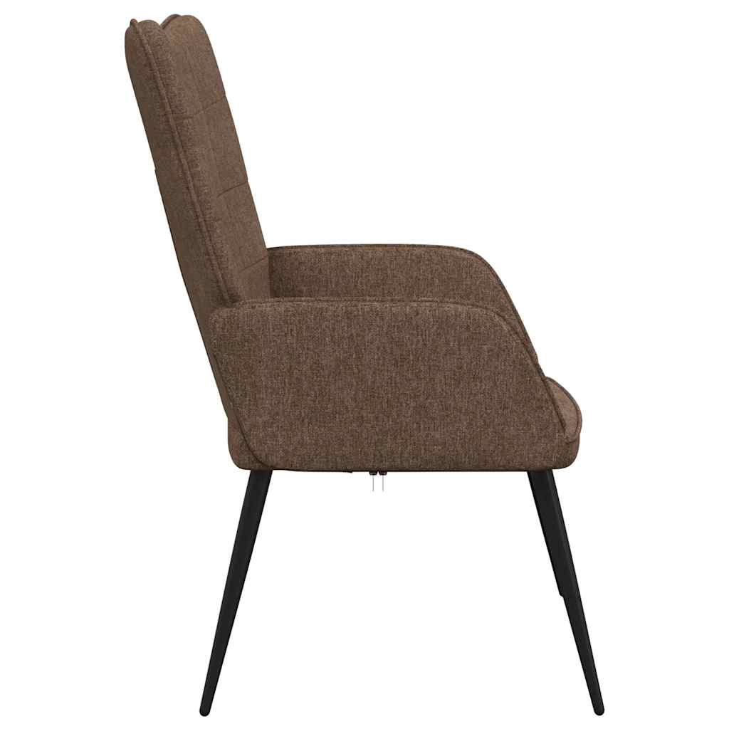 Sedia Relax Marrone in Tessuto | homemem39