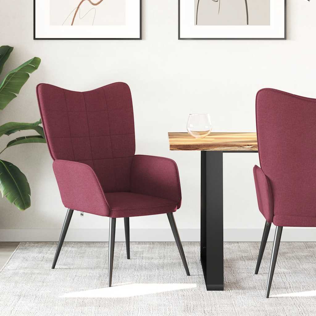 Sedia Relax Rosso Vino in Tessuto