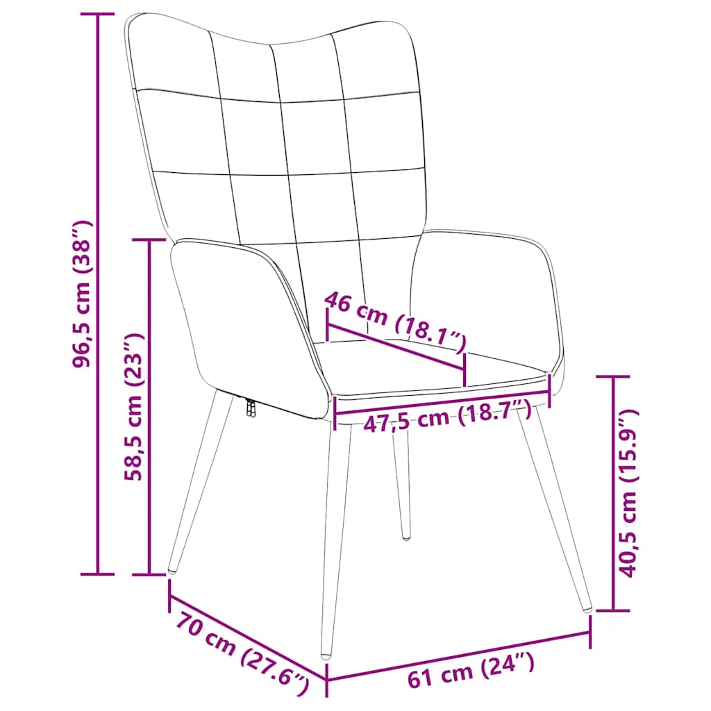Sedia Relax Tortora in Tessuto