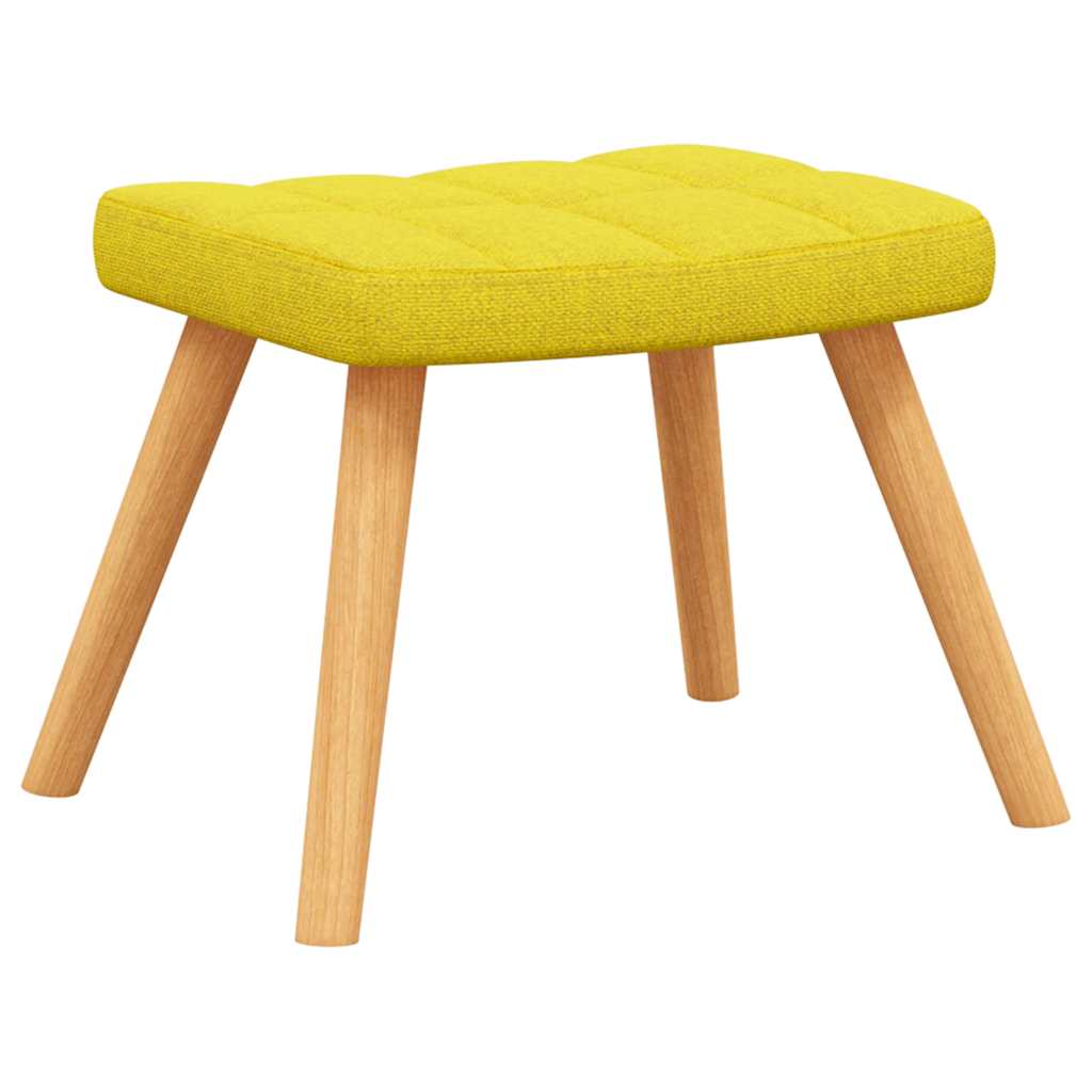 Rocking Armchair with Mustard Yellow Footstool in Fabric