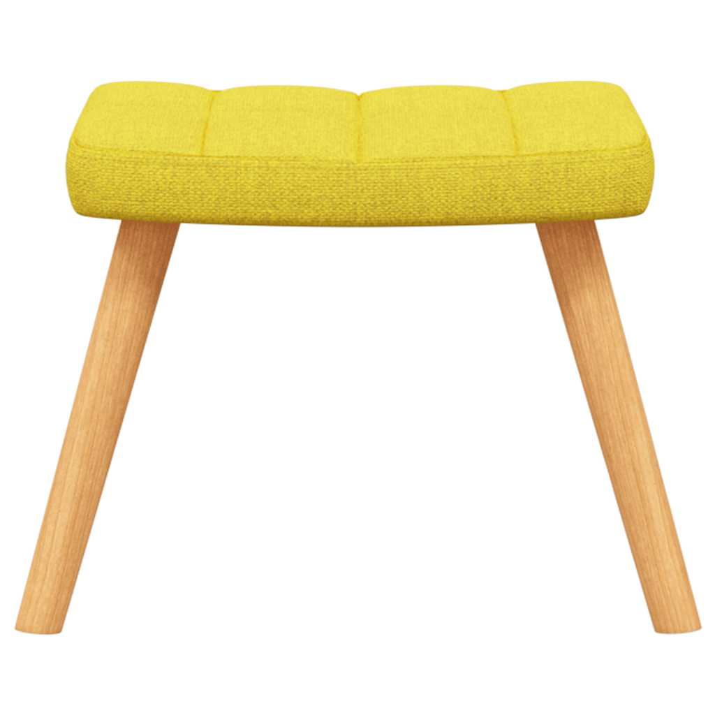 Rocking Armchair with Mustard Yellow Footstool in Fabric