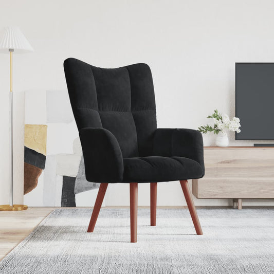 Black Velvet Relax Chair