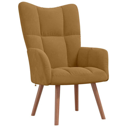 Sedia Relax Marrone in Velluto