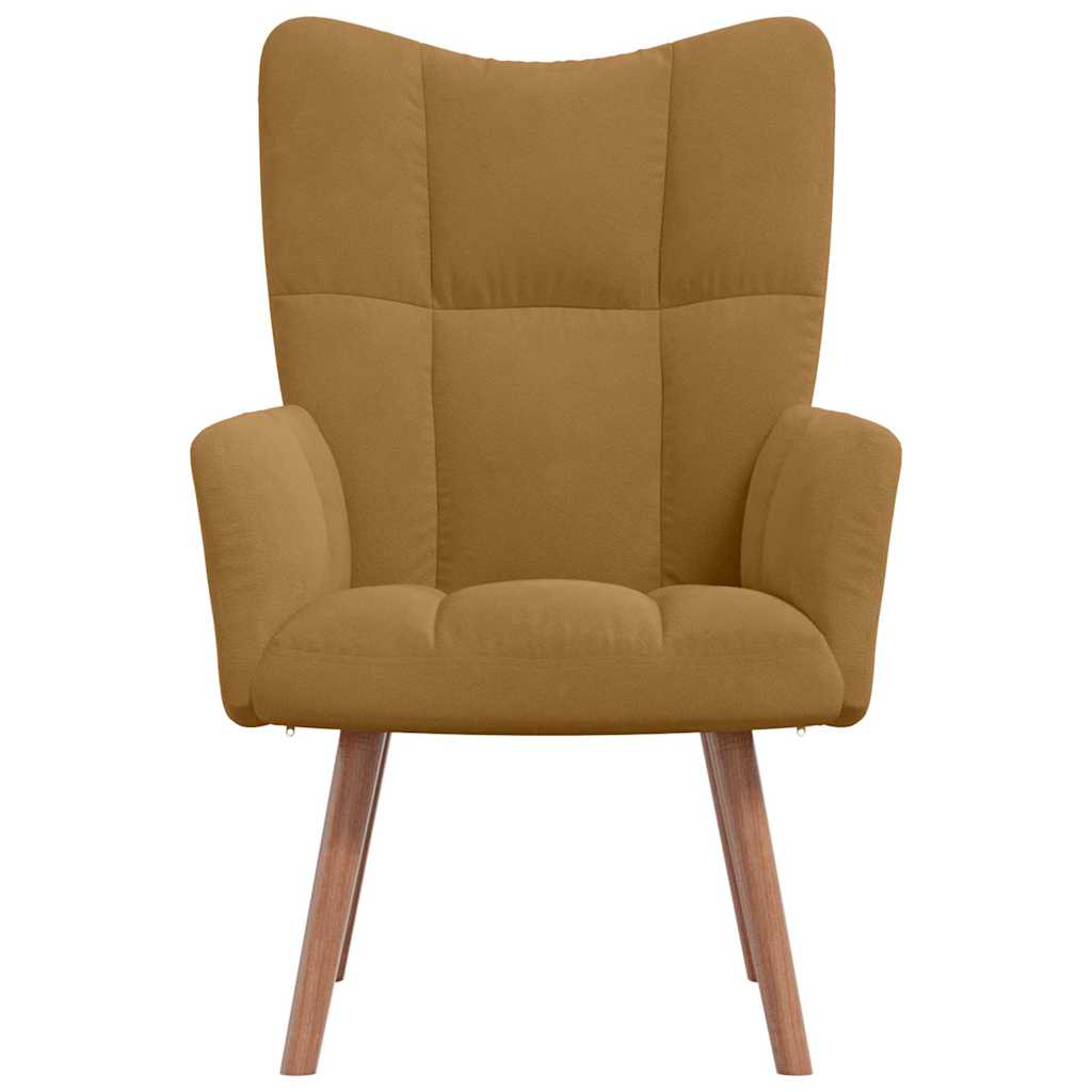 Sedia Relax Marrone in Velluto