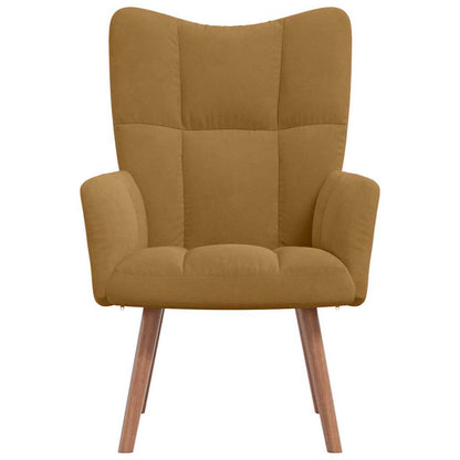 Sedia Relax Marrone in Velluto